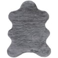 thumbnail image 1 of Feizy Luxe Velour Modern Solid, Taupe/Gray, 3' x 5' Shaped Shaped Rug Sheen Fade Resistant Casual Distressed Design Carpet for Living Dining Bed Room, 1 of 5