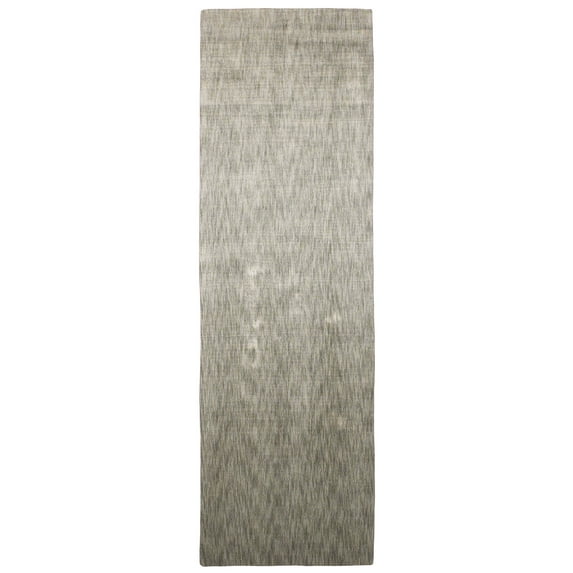 Feizy Marlowe Modern Chevron, Gray/Taupe, 2'6" x 8' Runner Sheen Handmade Casual Abstract Design Carpet for Living Dining Bed Room
