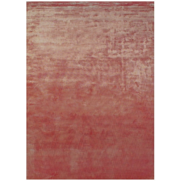 Feizy Marlowe Modern Chevron, Red/Orange, 5'6" x 8'6" Area Rug Sheen Handmade Casual Abstract Design Carpet for Living Dining Bed Room