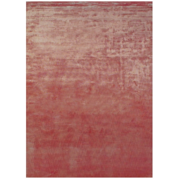 Feizy Marlowe Modern Chevron, Red/Orange, 7'9" x 9'9" Area Rug Sheen Handmade Casual Abstract Design Carpet for Living Dining Bed Room
