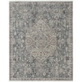 thumbnail image 1 of Feizy Marquette Transitional Medallion, Blue/Ivory, 6'7" x 9'10" Area Rug Stain Fade Resistant Pet & Kid Friendly Bohemian & Eclectic Oriental Floor Rug for Living room Bedroom, 1 of 8