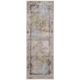 thumbnail image 1 of Feizy Melrose Transitional Distressed, Ivory/Green/Blue, 2'6" x 7'3" Runner Easy Care Stain Resistant Fade Resistant Bohemian & Eclectic Bordered Floor Rug for Living room Bedroom, 1 of 8
