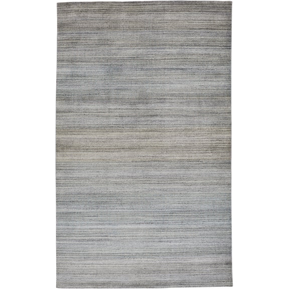 Feizy Milan Modern Gradient & Ombre, Blue/Gray/Purple, 5' x 8' Area Rug Sheen Fade Resistant Industrial Design Carpet for Living Dining Bed Room