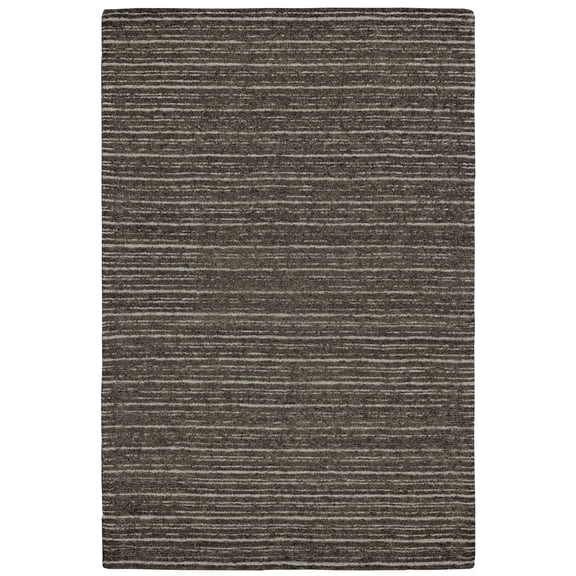 Feizy Morisco Transitional Stripes, Brown/Ivory, 5' x 8' Area Rug Eco Friendly Stain Resistant Water Resistant Casual Abstract Design Carpet for Living Dining Bed Room