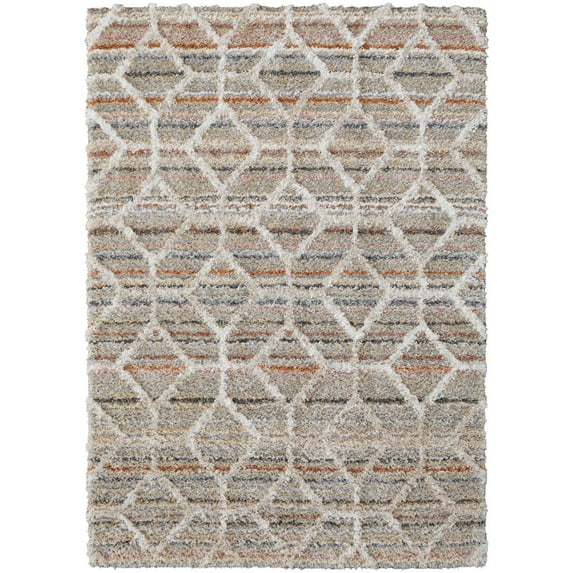 Feizy Mynka Transitional Diamond, Tan/Taupe/Ivory, 2' x 3' Accent Rug Stain Fade Resistant Pet & Kid Friendly Bohemian & Eclectic Geometric Floor Rug for Living room Bedroom