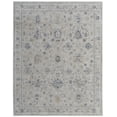 thumbnail image 1 of Feizy Pasha Transitional Floral & Botanical, Ivory/Taupe/Blue, 1'6" x 1'6" Swatch Stain Resistant Pet & Kid Friendly Bohemian & Eclectic Distressed Design Carpet for Living Dining Bed Room, 1 of 9