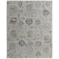 thumbnail image 1 of Feizy Pasha Transitional Floral & Botanical, Taupe/Ivory/Blue, 7'10" x 10'3" Area Rug Stain Resistant Pet & Kid Friendly Bohemian & Eclectic Distressed Floor Rug for Living room Bedroom, 1 of 9