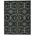 thumbnail image 1 of Feizy Piraj Traditional Geometric, Blue/Yellow/Red, 1'6" x 1'6" Swatch Stain Water Resistant Pet & Kid Friendly Classic Medallion Design Carpet for Living Dining Bed Room, 1 of 4