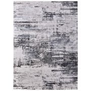 Feizy Prasad Modern Abstract, Ivory/Gray/Taupe, 8 x 11 Area Rug, Easy Care Stain Resistant Fade Resistant, Area Rug for Living Room and Bedroom