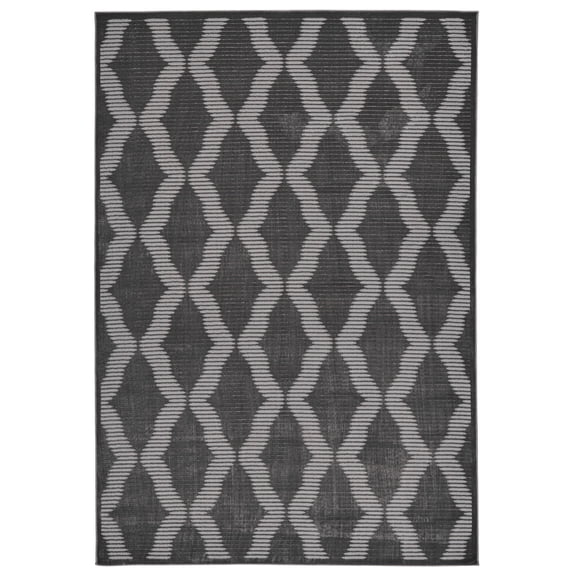 Feizy Prasad Modern Geometric, Gray, 10' x 13'2" Area Rug Easy Care Stain Resistant Fade Resistant Global Trellis & Lattice Floor Rug for Living room Bedroom