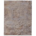 thumbnail image 1 of Feizy Pryor Modern Abstract, Brown/Taupe/Tan, 1'6" x 1'6" Swatch Sheen Casual Gradient & Ombre Design Carpet for Living Dining Bed Room, 1 of 8