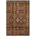 thumbnail image 1 of Feizy Saphir Azar Transitional Ikat, Brown/Red/Gold, 5'3" x 7'6" Area Rug Sheen Bohemian & Eclectic Damask Design Carpet for Living Dining Bed Room, 1 of 2