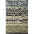 thumbnail image 1 of Feizy Saphir Cabo Modern Chevron, Brown/Gold, 2'2" x 4' Accent Rug Sheen Fade Resistant Bohemian & Eclectic Houndstooth Design Carpet for Living Dining Bed Room, 1 of 9