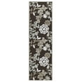 thumbnail image 1 of Feizy Saphir Mah Modern Floral & Botanical, Brown/Green/Ivory, 2'6" x 8' Runner Sheen Casual Paisley Design Carpet for Living Dining Bed Room, 1 of 4