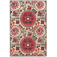 thumbnail image 1 of Feizy Saphir Obzeet Modern Paisley, Red/Tan/Taupe, 5'3" x 7'6" Area Rug Sheen Cottage Design Carpet for Living Dining Bed Room, 1 of 4