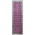thumbnail image 1 of Feizy Saphir Rubus Modern Diamond, Purple/Gray/Taupe, 2'6" x 8' Runner Sheen Mid-Century Modern Geometric Design Carpet for Living Dining Bed Room, 1 of 5