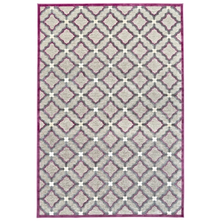 Feizy Saphir Rubus Modern Geometric, Taupe/Gray/Purple, 9'8" x 12'7" Area Rug Sheen Mid-Century Modern Abstract Design Carpet for Living Dining Bed Room