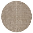 thumbnail image 1 of Feizy Saphir Transitional Animal Print, Tan/Ivory, 7'6" x 7'6" Round Rug Sheen Cabin & Lodge Design Carpet for Living Dining Bed Room, 1 of 3