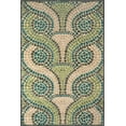 thumbnail image 1 of Feizy Saphir Yardley Modern Geometric, Tan/Blue/Green, 7'6" x 10'6" Area Rug Sheen Global Abstract Design Carpet for Living Dining Bed Room, 1 of 4