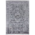 thumbnail image 1 of Feizy Sarrant Transitional Medallion, Gray/Silver/Ivory, 2' x 3' Accent Rug Sheen Bohemian & Eclectic Distressed Floor Rug for Living room Bedroom, 1 of 9