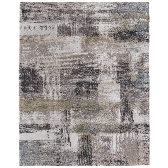 Feizy Skyview Modern Abstract, Gray/Taupe/Ivory, 5' x 7' 6" Area Rug, Easy Care Stain Resistant Pet & Kid Friendly, Area Rug for Living Room and Bedroom