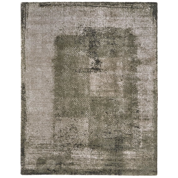 Feizy Skyview Modern Abstract, Green/Tan, 7' 10" x 10' Area Rug, Easy Care Stain Resistant Pet & Kid Friendly, Area Rug for Living Room and Bedroom