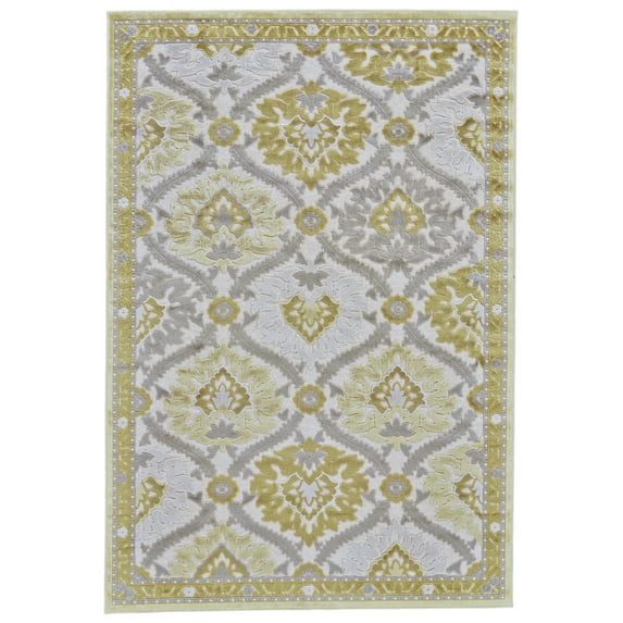 Feizy SohoMah Transitional Floral & Botanical, 7'6" x 10'6" Area Rug Sheen Casual Design Carpet for Living Dining Bed Room