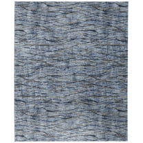 Feizy Sonora Modern Abstract, Blue/Ivory/Tan, 2' x 3' Accent Rug Easy Care Stain Resistant Fade Resistant Casual Stripes Design Carpet for Living Dining Bed Room