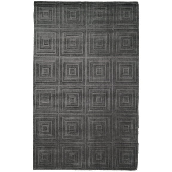 Feizy Spencer Modern Geometric, Gray, 4' x 6' Accent Rug Sheen Handmade Industrial Floor Rug for Living room Bedroom