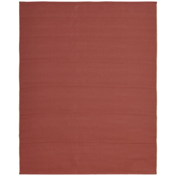 Feizy Theo Modern Solid, Red/Tan, 10' x 14' Area Rug Reversible Stain Resistant Fade Resistant Casual Design Carpet for Living Dining Bed Room