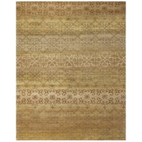 Feizy Verdigris Transitional Geometric, Brown/Tan, 2' x 3' Accent Rug Stain Water Resistant Pet & Kid Friendly Global Damask Design Carpet for Living Dining Bed Room