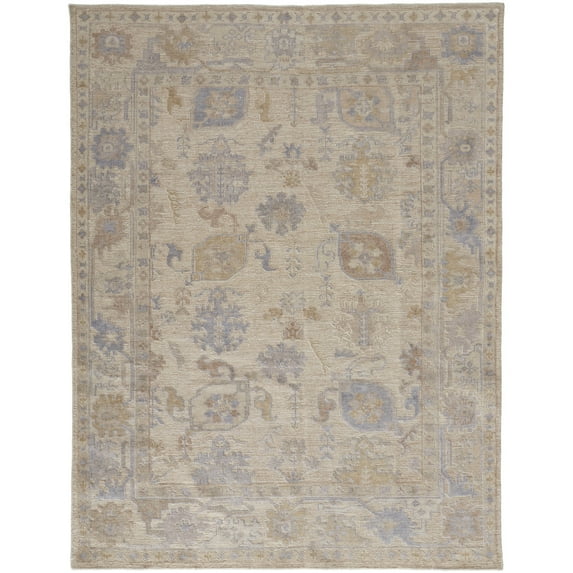 Feizy Wendover Transitional Floral & Botanical, Tan/Orange/Blue, 3'6" x 5'6" Accent Rug Eco Friendly Stain Resistant Handmade Bohemian & Eclectic Oriental Floor Rug for Living room Bedroom