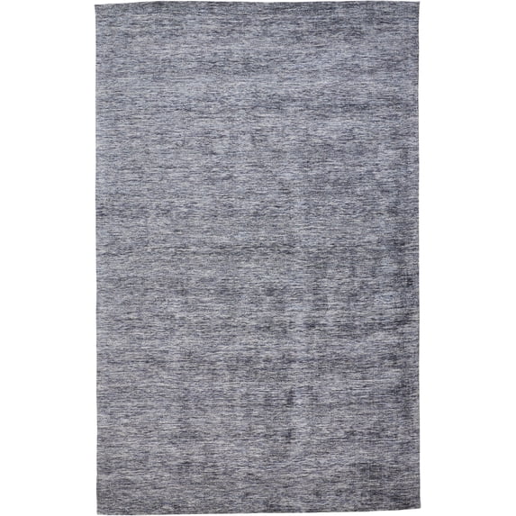 Feizy Zaria Transitional Abstract, Gray/White/Blue, 5' x 8' Area Rug Sheen Fade Resistant Casual Solid Design Carpet for Living Dining Bed Room