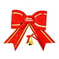 thumbnail image 1 of Fek888 Bows for Christmas 2 X Red And Christmas Tree Bows Bow Decoration Gift Ornament Merry XMAS Indoor Outdoor Holiday Party Decorations, 1 of 7