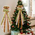 thumbnail image 1 of Fek888 Christmas Bows Small Christmas Tree Bow Red Green White Dots Large Decoration Gift Bow Christmas Decoration, 1 of 6
