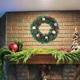 thumbnail image 1 of Fek888 Christmas Decorations Wreath Door Christmas Wreath Rattan Christmas Decoration Wreath Door Hanging Hotel Scene, 1 of 6