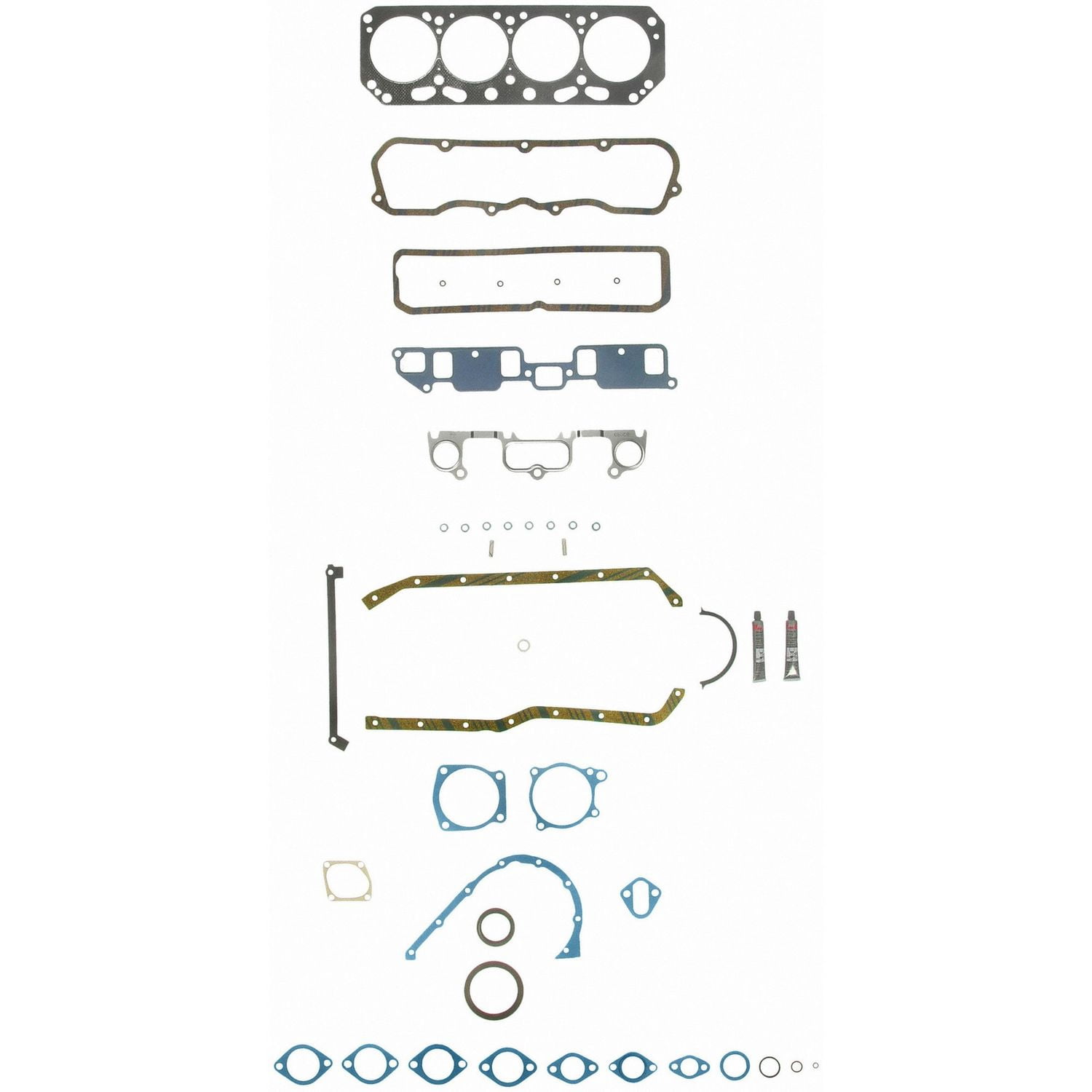 Fel-Pro 260-1482 Gasket Set For Select 88-91 Chevrolet GMC Models Fits select: 1988-1991 CHEVROLET S TRUCK, 1988-1990 GMC S TRUCK