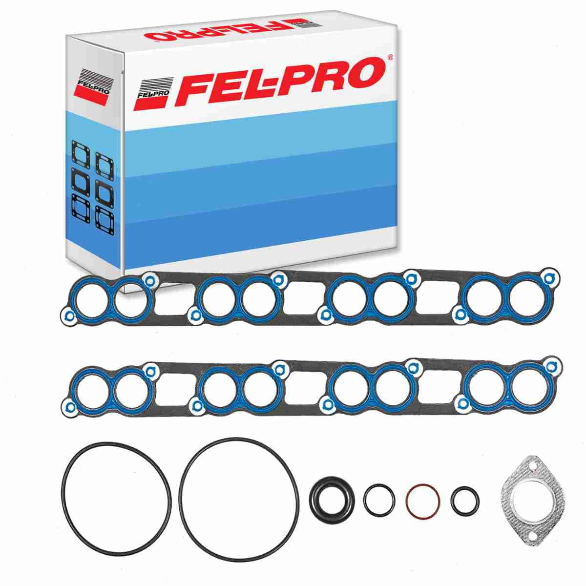 Fel-Pro Intake Manifold Gasket Set compatible with Ford F-250 Super Duty 6.0L V8 2003-2007