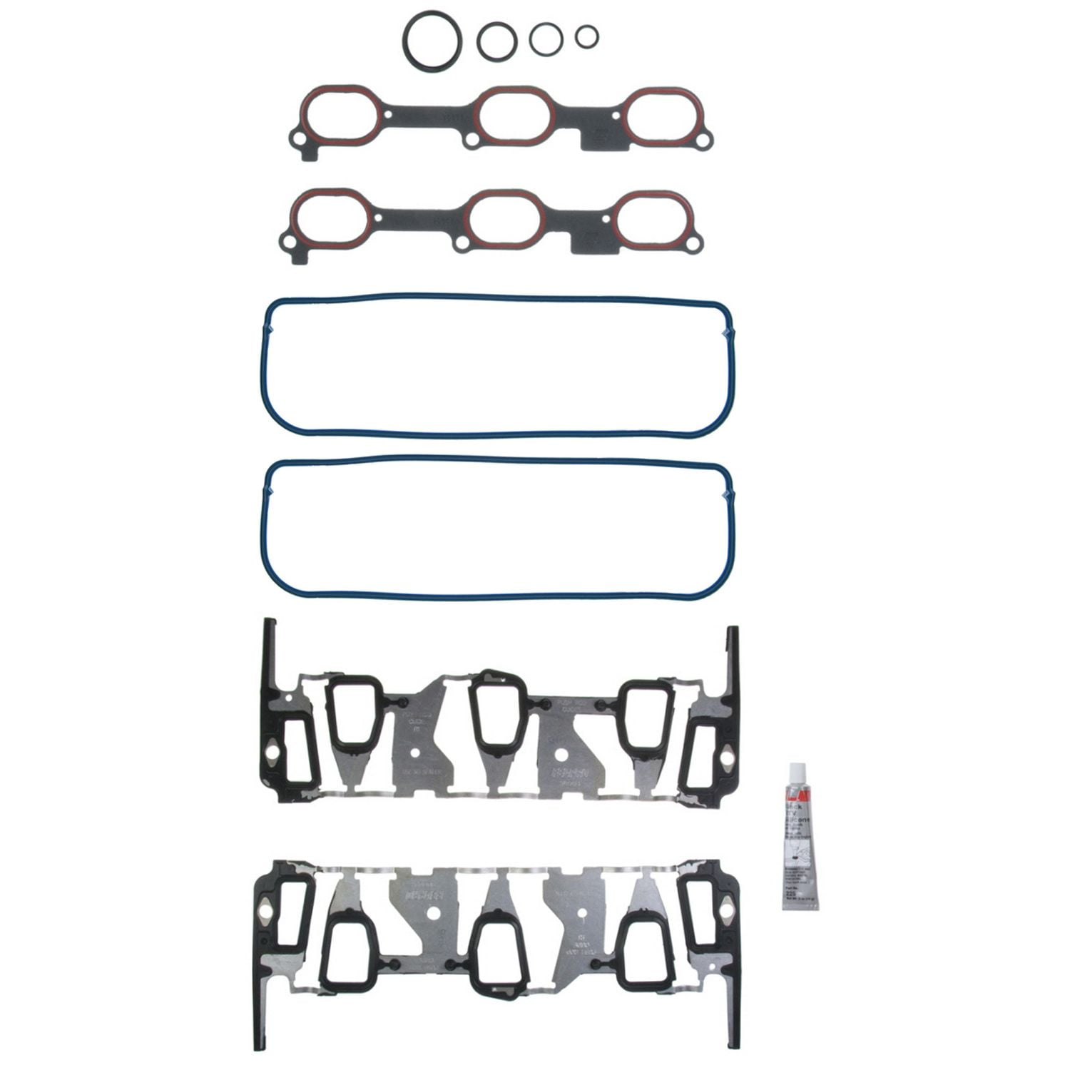 Fel-Pro MS 98003 T Engine Intake Manifold Gasket Set for 50002P MS50002P Gaskets Sealing Fits select: 2000-2005 CHEVROLET IMPALA, 2000-2005 BUICK CENTURY