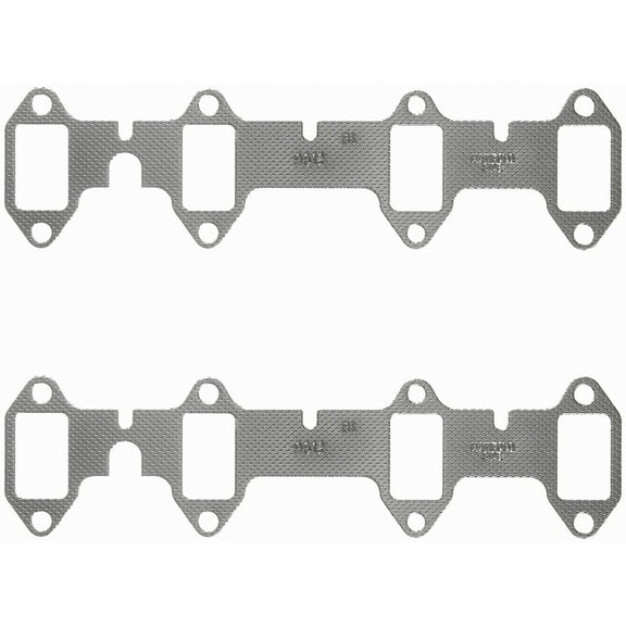 Fel-Pro MS9812 Exhaust Manifold Gasket - 1.430 x 2.340 - Composite - Pair Fits select: 1966-1976 FORD F100, 1966-1976 FORD F250