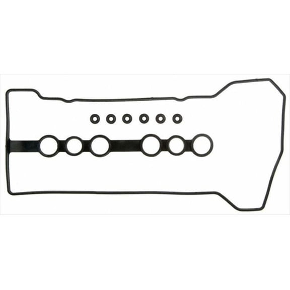 Fel-Pro VS50542R Valve Cover Gaskets - Black - Set of 2 - High-Performance Silicone Rubber
