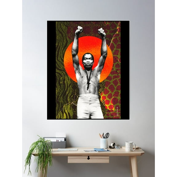 Fela Kuti Poster Wall Art, Modern Wall Decor For Living Room Bedroom, 24x36 UNFRAMED