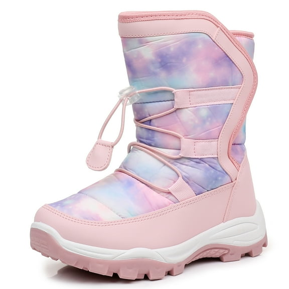 Felabo Kids Boys Girls Snow Boots Water-Resistant Winter Boots with Warm Lining & Anti-Slip Sole (Little Kid/Big Kid)