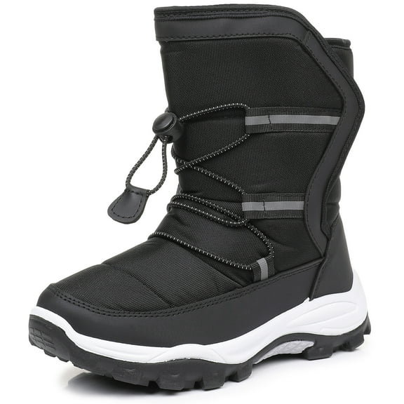 Felabo Kids Boys Girls Snow Boots Water-Resistant Winter Boots with Warm Lining & Anti-Slip Sole (Little Kid/Big Kid)