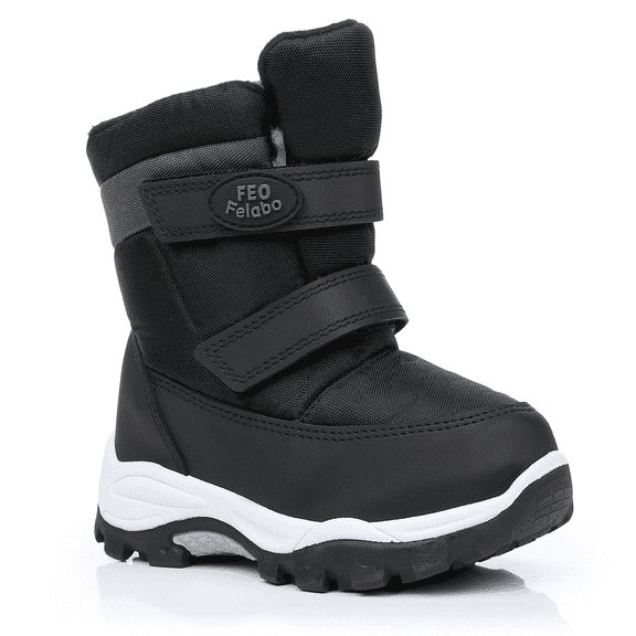 Felabo Kids Boys & Girls Toddler/Little Kid Ankle Winter Stay Warm Water Resistant Snow Boots