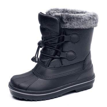 Felabo Kids Boys Girls Waterproof Winter Warm Anti-snow Snow Boots (Toddler/Little Kid/Big Kid)
