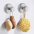 thumbnail image 1 of Feledorashia 1PC Home Suction Cup Hooks Robe Towel Hook, Stainless Steel Modern Coat Hook, Utility Shower Towel Hanger for Bathroom Kitchen Home Storage, 1 of 6