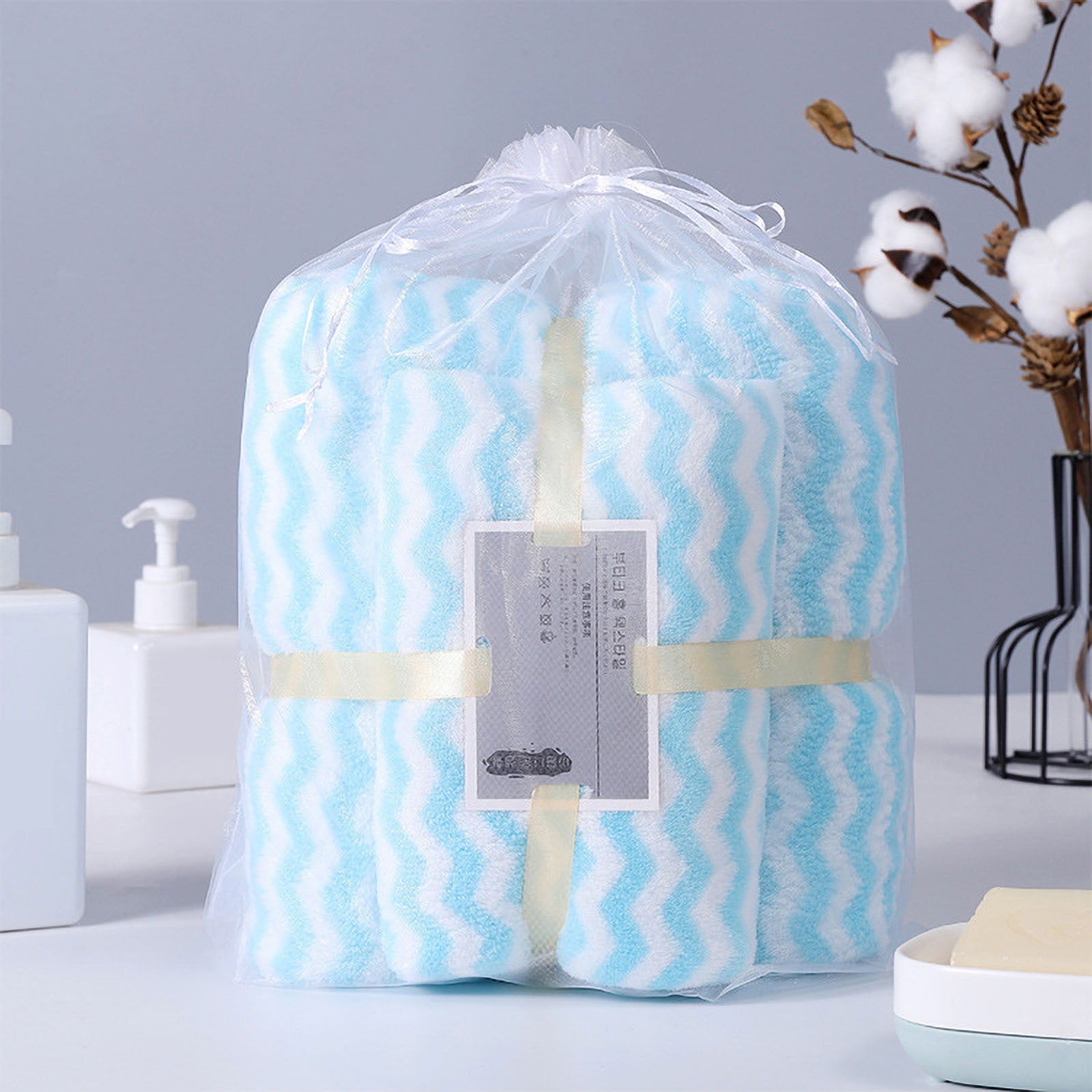 Feledorashia 2 Pcs Bathroom Towel Sets Super Soft Towel Set High Water ...