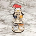 Feledorashia 2024 Christmas Gift Decor Christmas Mini Wine Rack Penguin