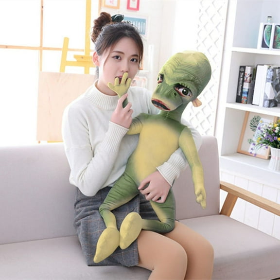 Feledorashia 40Inch Realistic Alien Plush Toy Soft Stuffed Toys Birthday Christmas Gifts for Adults & Kids